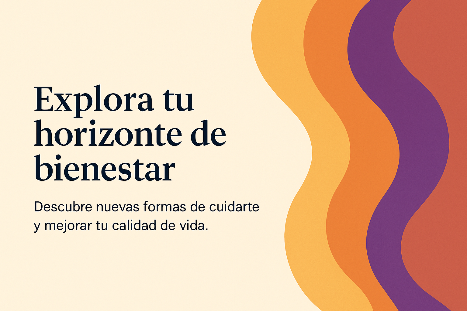 Diseño abstracto de bienestar